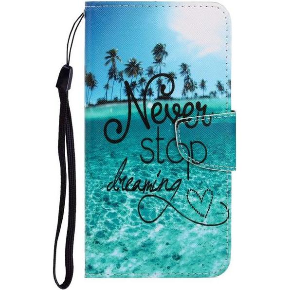 MU Style Leder Bookcover Image Series (Huawei Y5p), Smartphone Hülle, Mehrfarbig