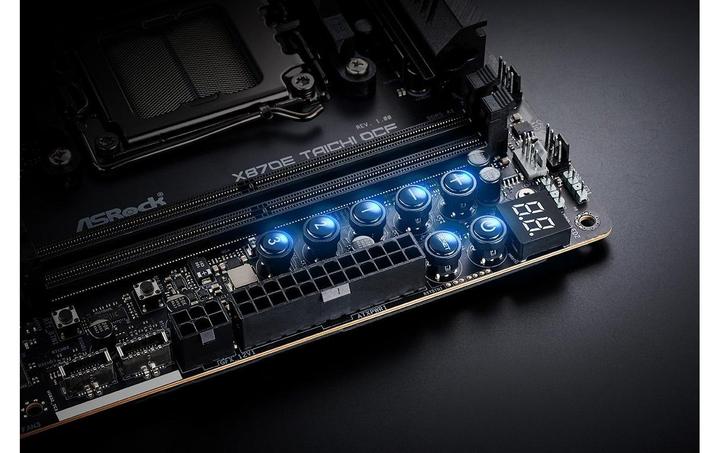 Productafbeelding AsRock X870E Taichi OCF AM5 ATX HDMI/USB-C DDR5 (AM5, AMD X870E, ATX)