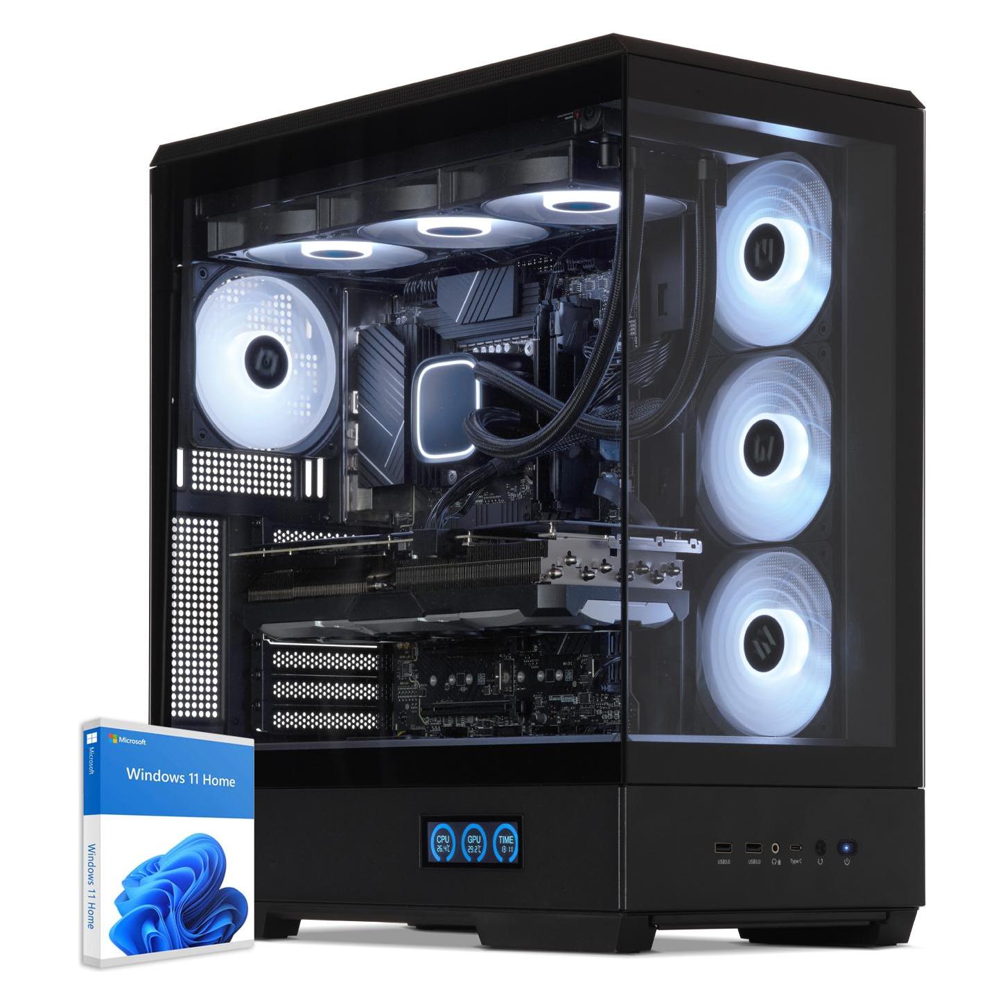Sedatech Ultimate Gaming Pc - UCCO551I1I1HF (2000 Gb, 32 Gb, Amd Ryzen 7 9700X, Radeon Rx 9070 Xt), Pc, Schwarz