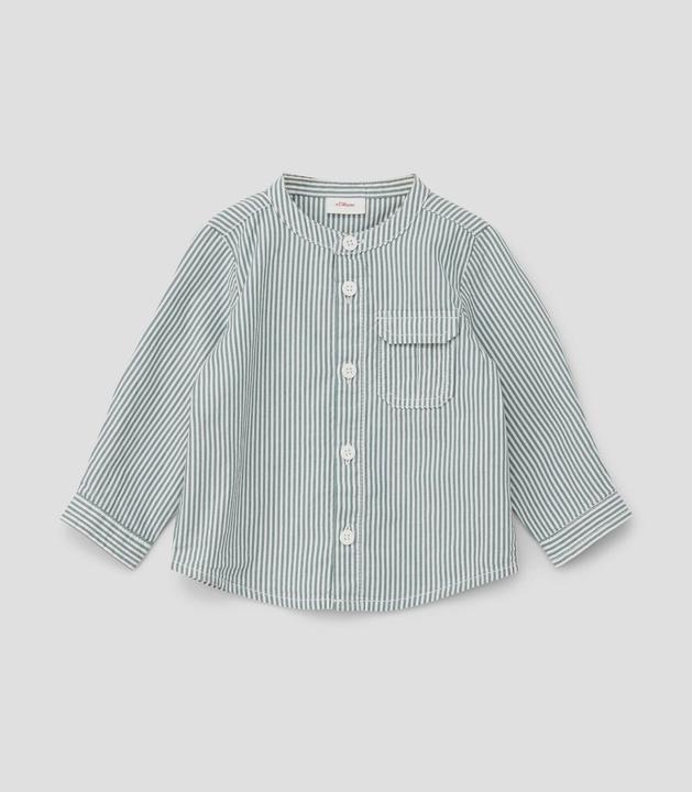 Immagine prodotto s.Oliver Hemd Gestreiftes Hemd mit Rundhalsausschnitt (80)