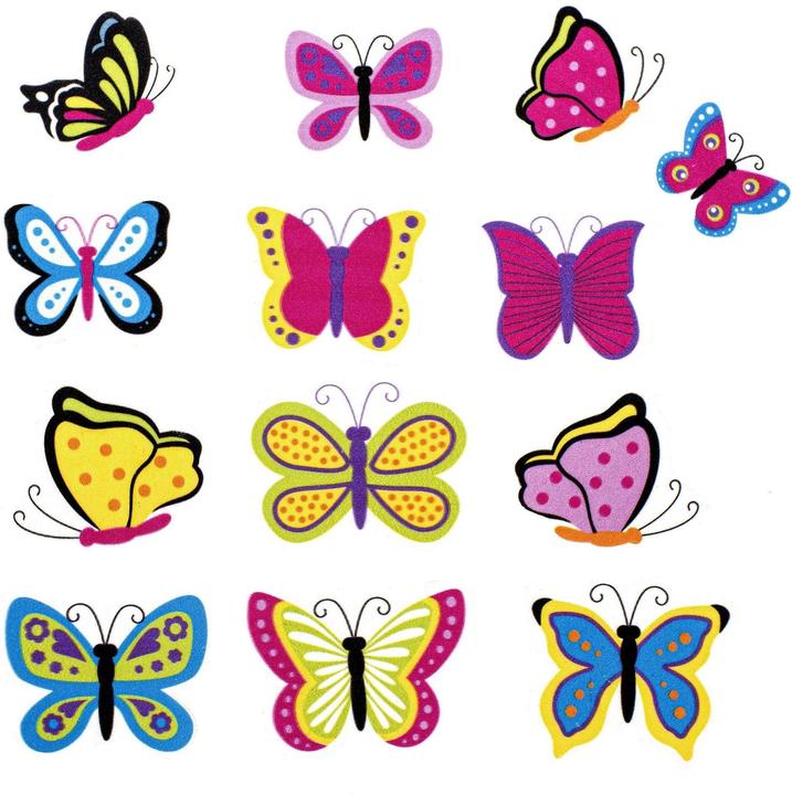 Image du produit Glorex Stickers en mousse Papillons 27 pièces, autocollants