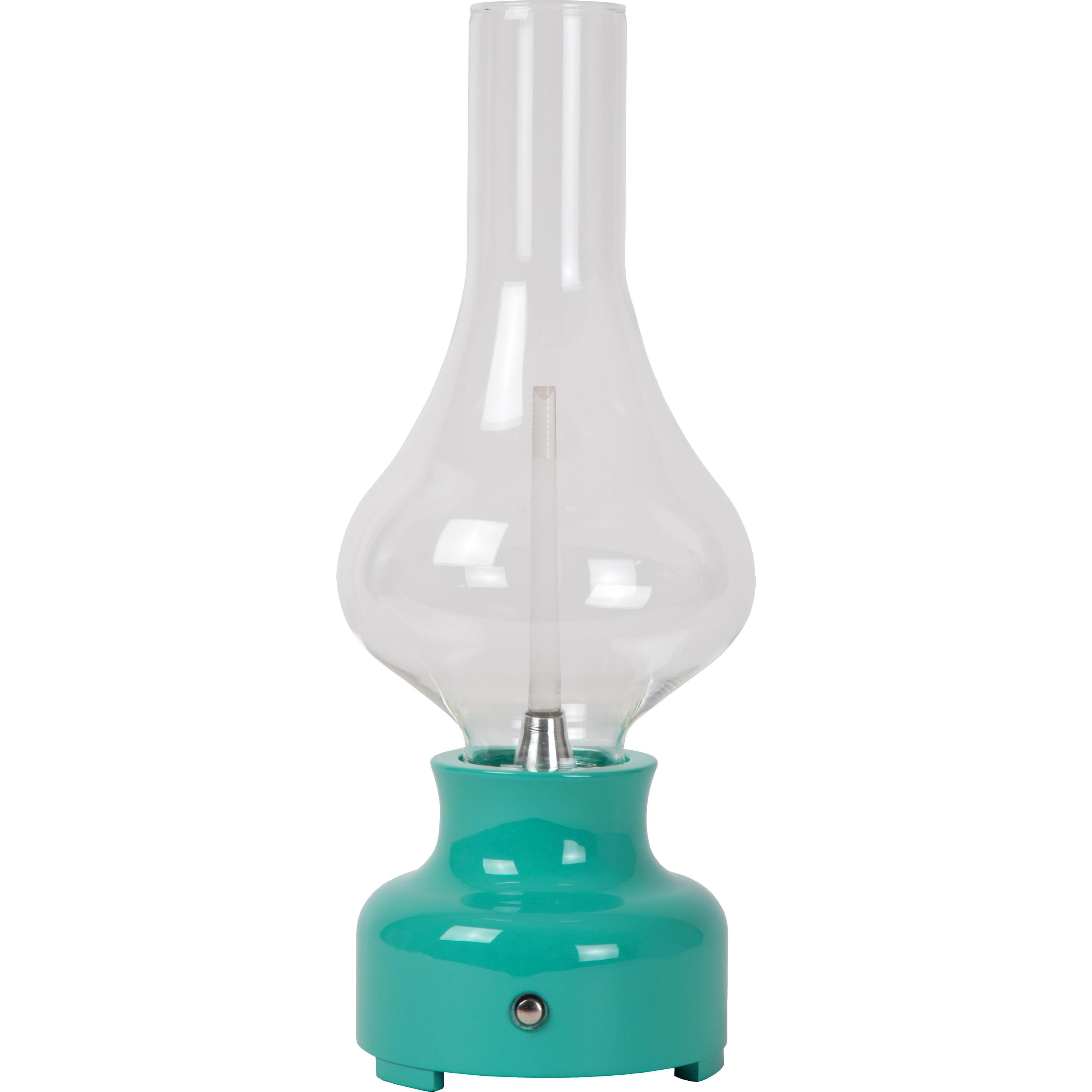 Lucide, Tischlampe, JASON - Tischlampe - LED Dim. - 1x2W 3000K - 3 StepDim - Türkis 74516/02/37 (122 lm)