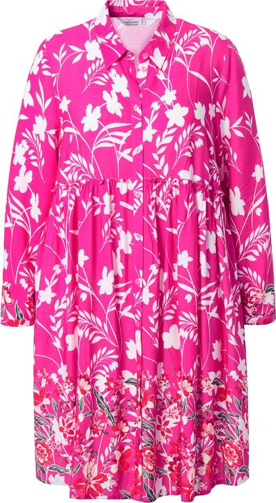 Produktbild Miamoda Bluse, A-Linie, Volant mit Blütenmuster (56)