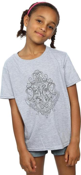 Produktbild Hogwarts Draco Dormiens Crest TShirt Mädchen (140, 146)