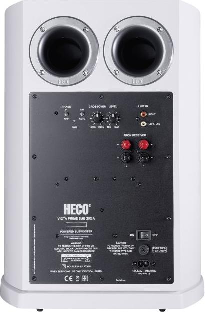 Actual product image Heco Victa Elite Sub 252A active subwoofer *white (1 pcs., 200 W)