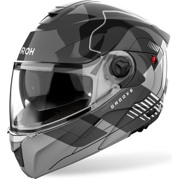 Airoh, Casco da moto, Specktre Groove Grey Gloss Helm (S)