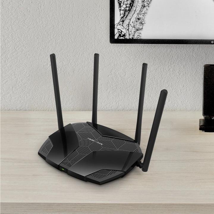 Productafbeelding Mercusys ROUTER WIFI 6 AX1800 DB 1201MBPS + 574 MBPS 3P LAN 1P WAN 4 ANTENNE