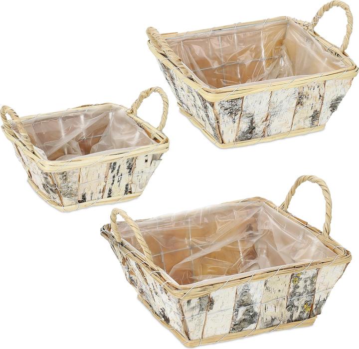 Image du produit Relaxdays 3x pot de fleurs (27 cm)