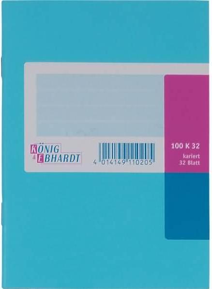 Actual product image König & Ebhardt K™NIG & EBHARDT Business book, DIN A6, chequered, 32 sheets (A6, Checked, Soft cover)