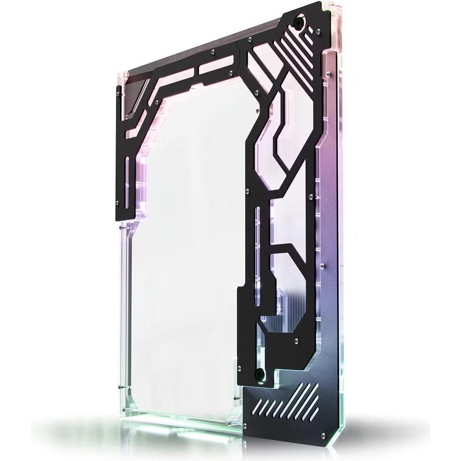 Singularity Computers Singularity Computer Spectre 4 Aevum Dual Loop Side Panel Acrylic Clear/schwarz (SC-SPEC4-AEV-DLSP)