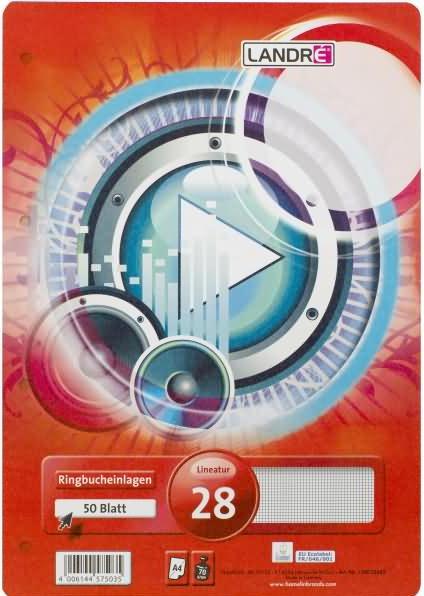 Image du produit Landré A4 Pochettes pour classeurs à anneaux