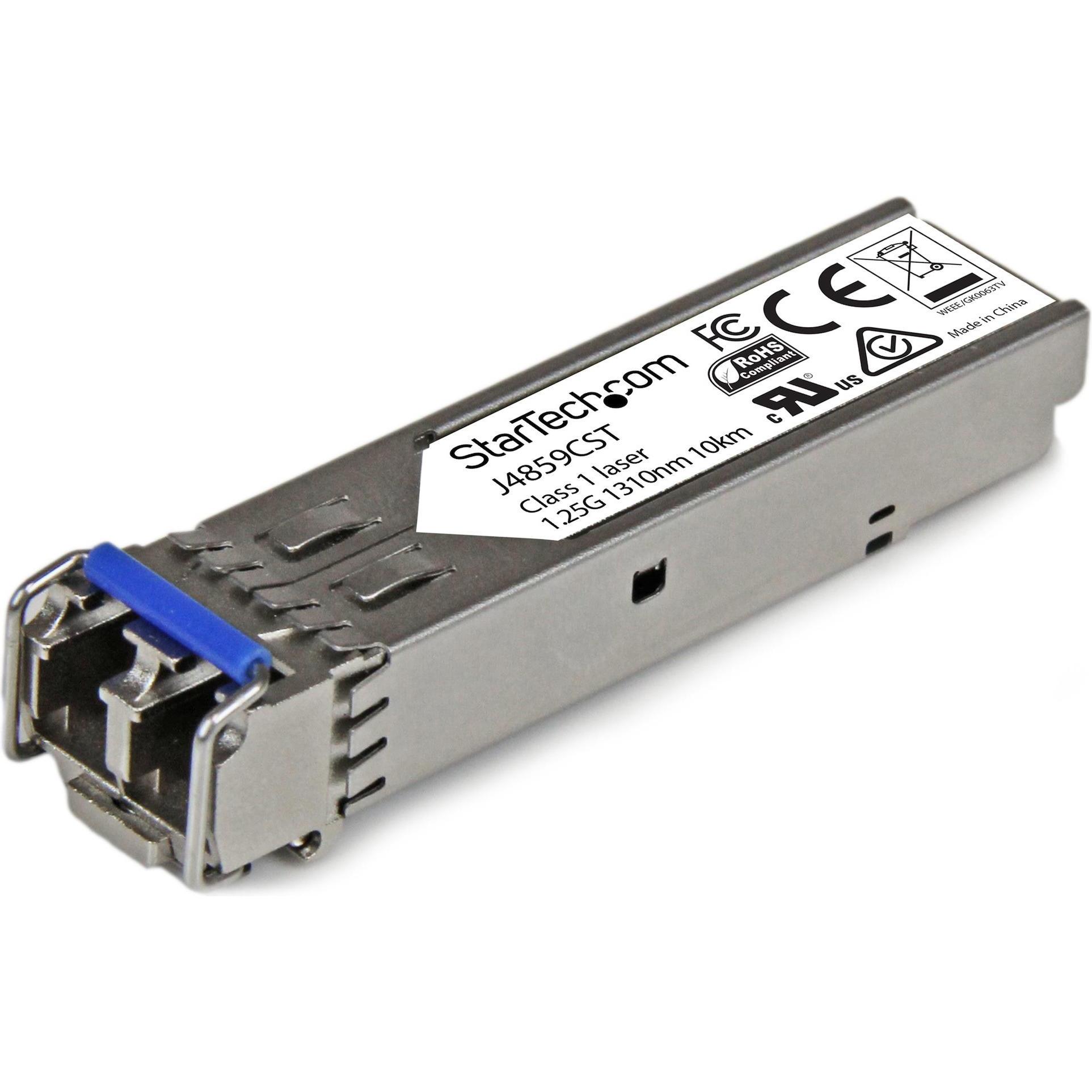 StarTech Gigabit LWL SFP Transceiver Modul - HP J4859C kompatibel - SM/MM LC mit DDM - 10km / 550m - 1000B..., Transceiv...