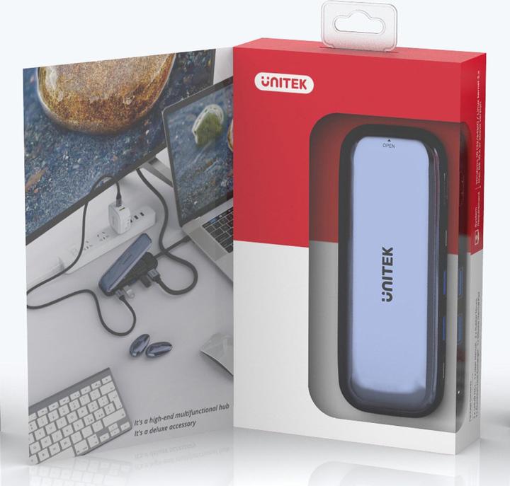 Immagine prodotto Unitek HUB di archiviazione USB-C DISC M.2 HDMI 2.0 PD 100W D1046A (USB-C, 6 porte)