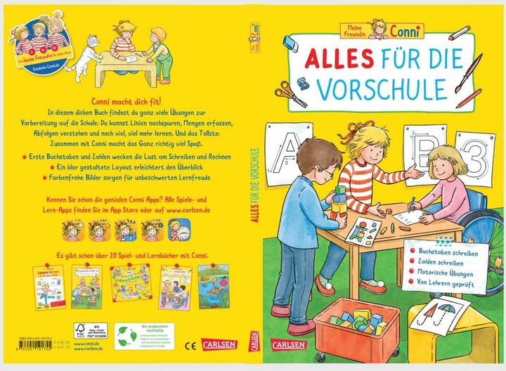 Productafbeelding Conni Gelbe Reihe (Beschäftigungsbuch): Alles für die Vorschule (Duits, Hanna Sörensen, Uli Velte, Ulrich Velte, 2025)