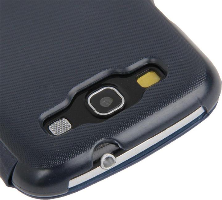 Produktbild König Design Handyhülle Tasche für Samsung Galaxy S3 i9300 / i9305 / S3 NEO i9301 i9301i dunkelblau gebürstet (Samsung Galaxy S3 i9300, Samsung Galaxy S3 LTE i9305)