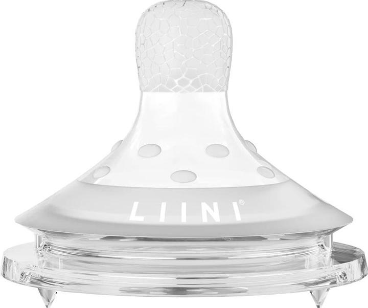 Liini Double glass with breast structure teat