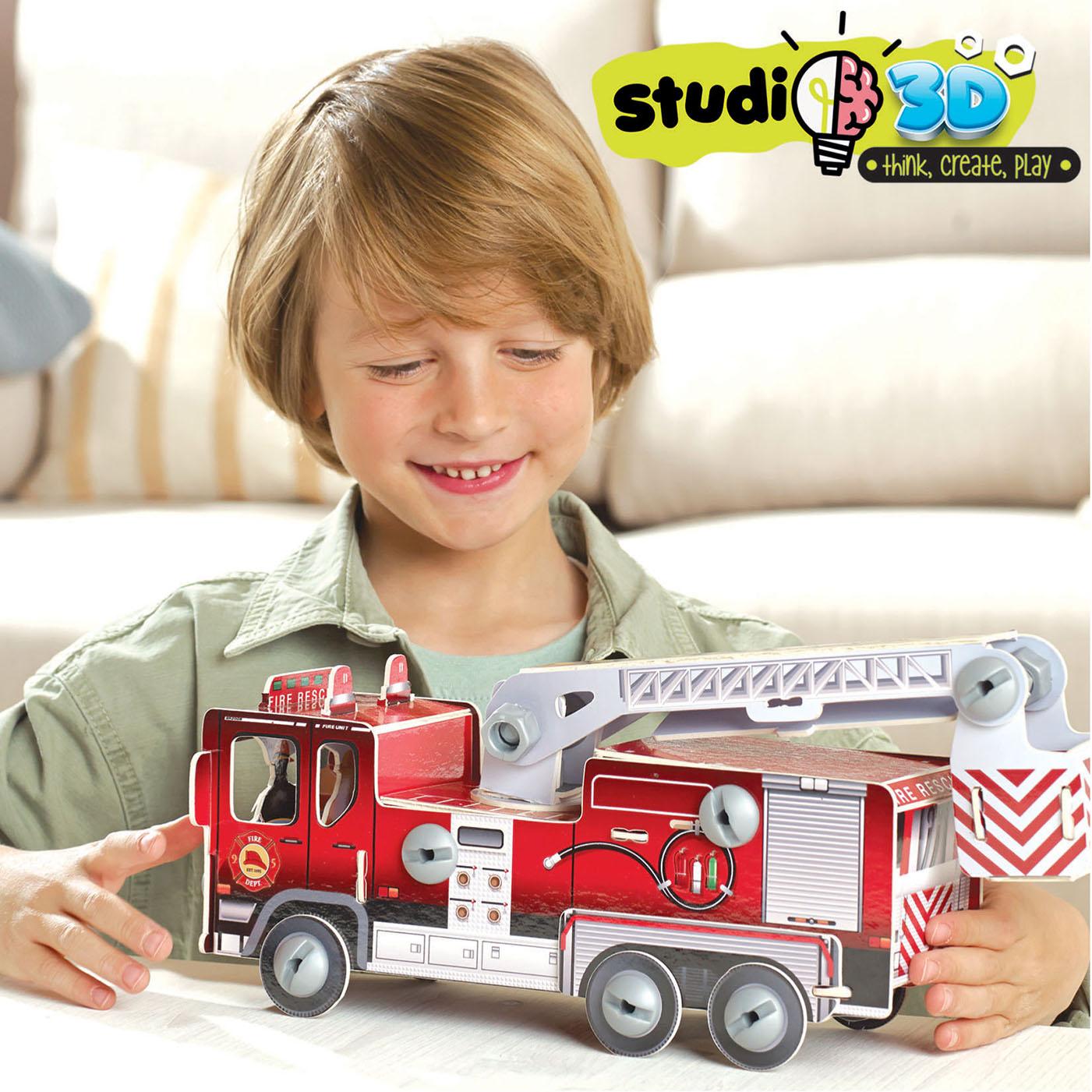 Thumbnail - Educa 19186 Studio 3D Construction 57 pcs. The Fire Brigade (Paper and plastic parts) (21 Teile)