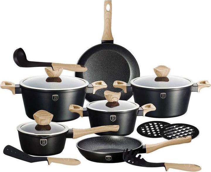 Actual product image BerlingerHaus Pot Set Granite Berlinger House Bh-1536 Forest Line (Pan set + pot set, Aluminium)