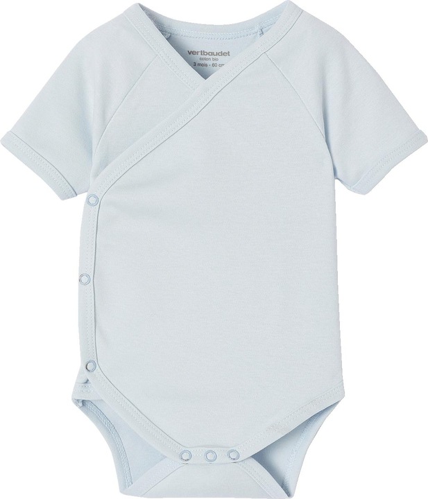 Produktbild Vertbaudet Bio-Kollektion: 5er-Pack Baby Kurzarm-Bodys in Wickelform (68)