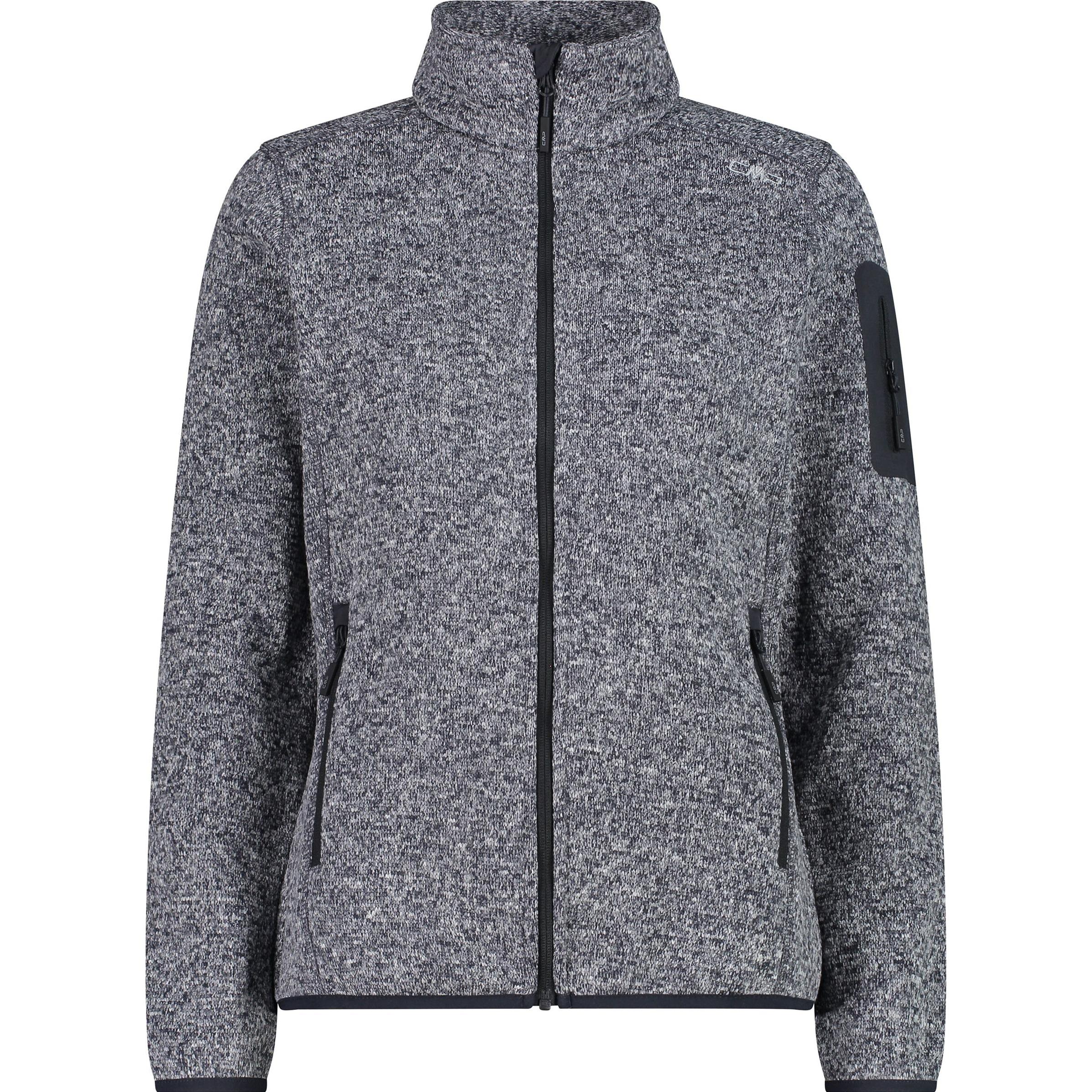 CMP Campagnolo, Damen, Jacke, Women's Jacket Jacquard Knitted (38, S), Grau, 38, S