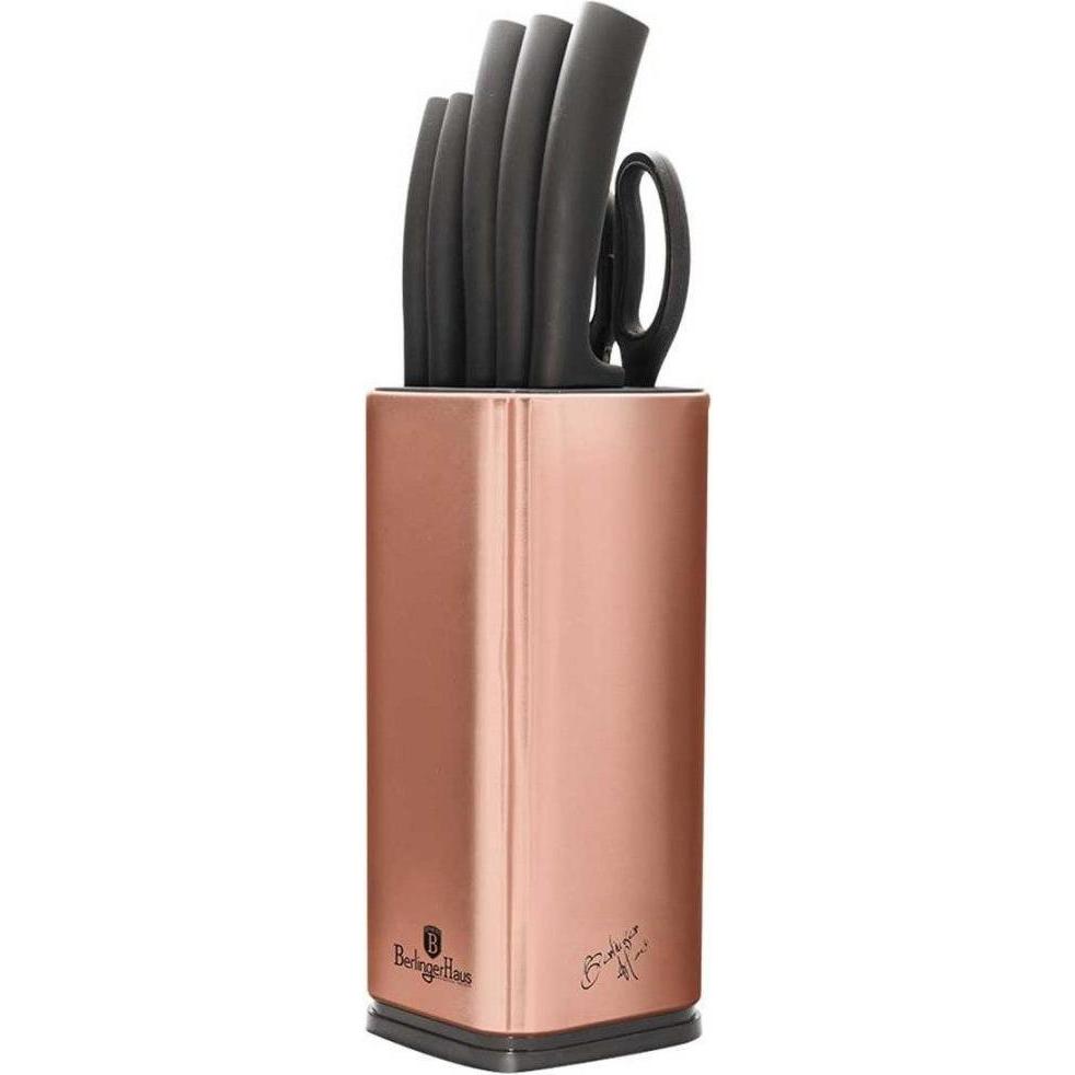 BerlingerHaus KNIFE SET BH-2401 Rose Gold, Messerblock, Silber
