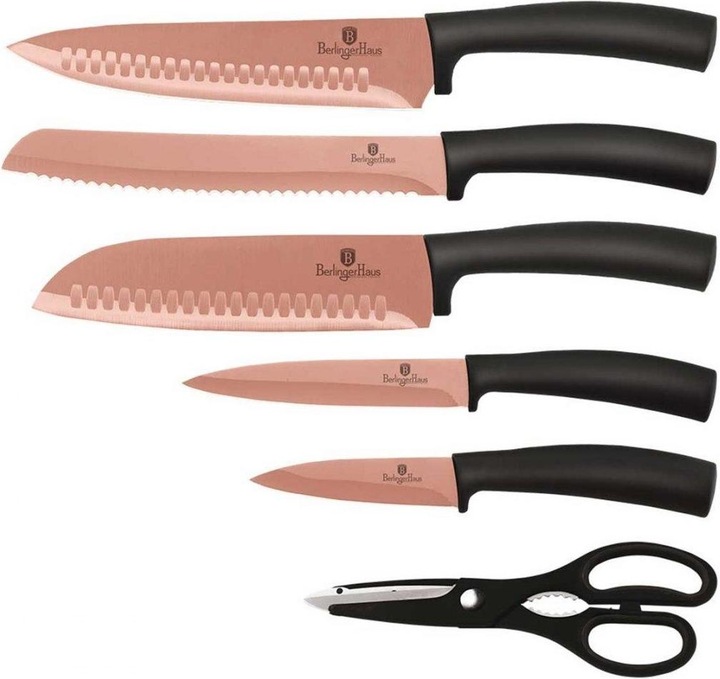 Actual product image BerlingerHaus KNIFE SET BH-2401 Rose Gold