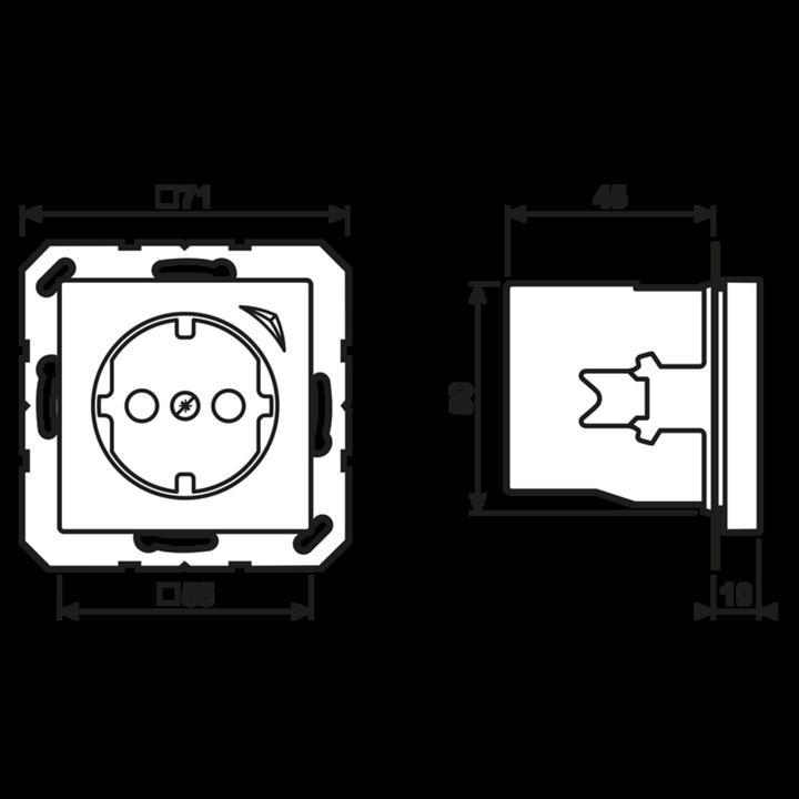 Actual product image JUNG BTA1521SESW HOME SCHUKO
