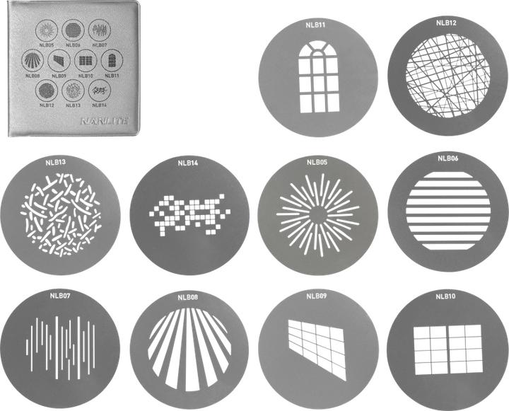 Image du produit Nanlite Gobo Set 1 zu Bowens Mount Projektionsaufsatz (Divers)