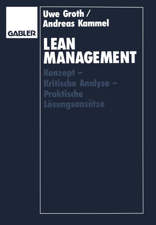 Produktbild Lean Management (Deutsch, Andreas Kammel, 2012)