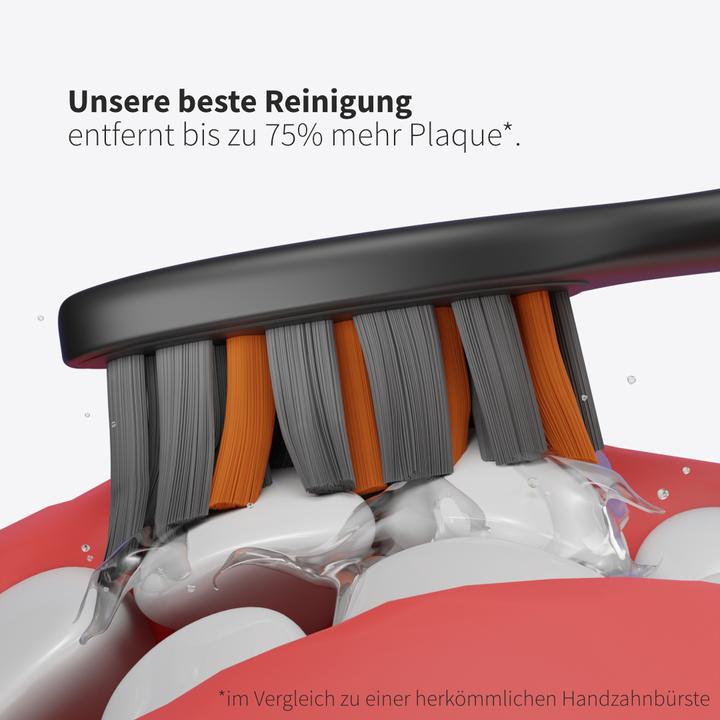 Produktbild Zahnheld Bürstenkopf Pro X-Clean 9x Schwarz (9 x)