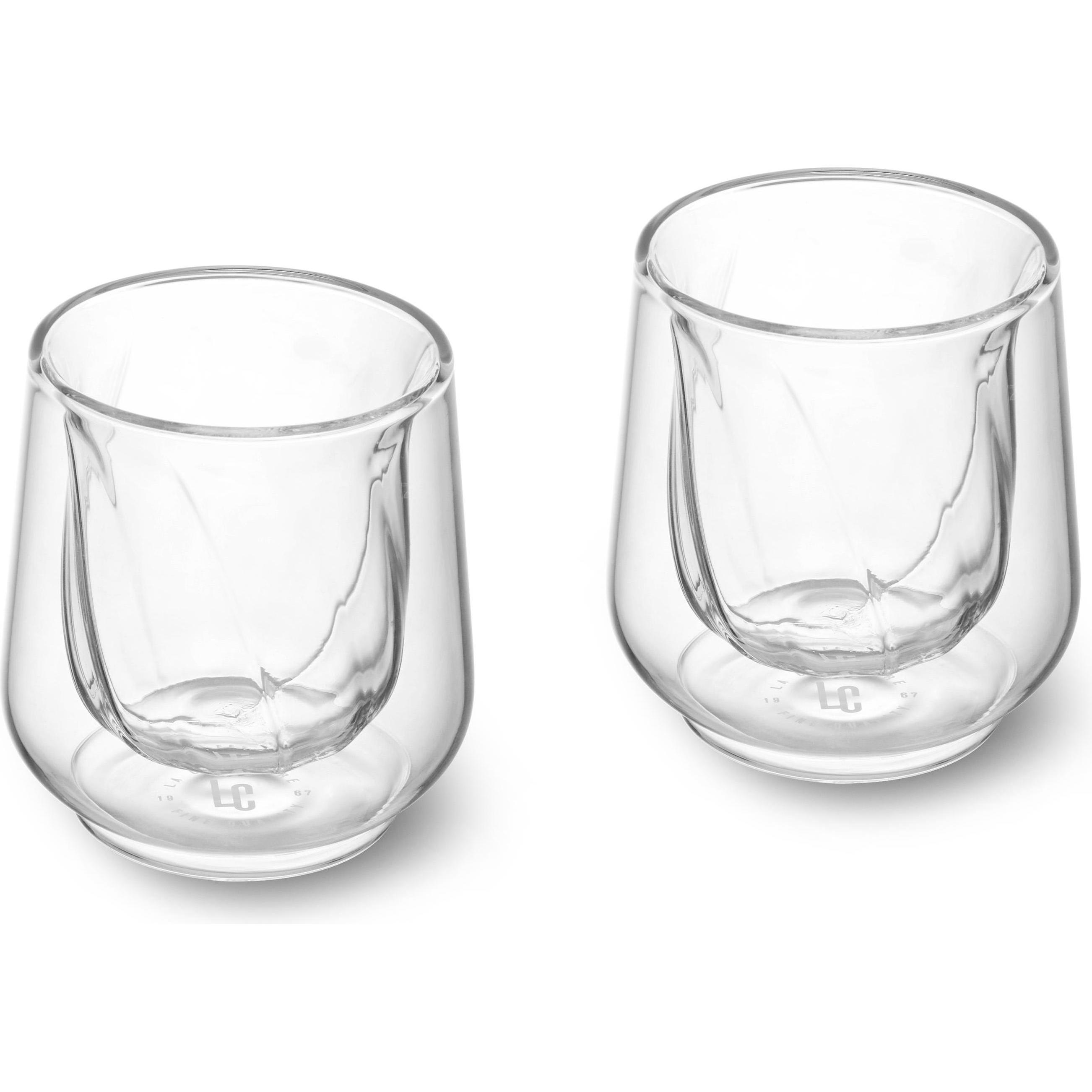 La Cafetière Bicchieri Siena Cortado a doppia parete, set di 2, 135ml, Bicchieri, Trasparente