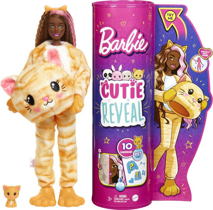 Barbie Cutie Reveal Puppe - Katze