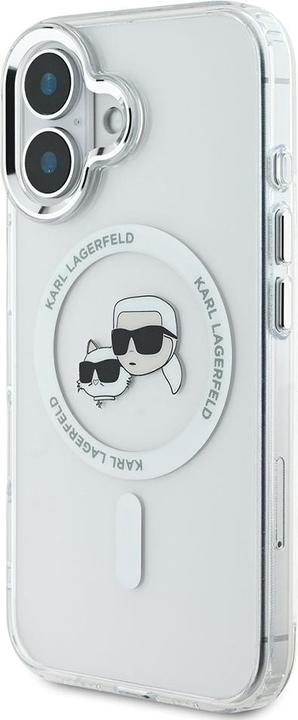 Image du produit Karl Lagerfeld KLHMP16MHLSKCH iPhone 16 Plus 6.7" biały/white hardcase IML Metal Karl&Choupette Head (Apple iPhone 16 Plus)