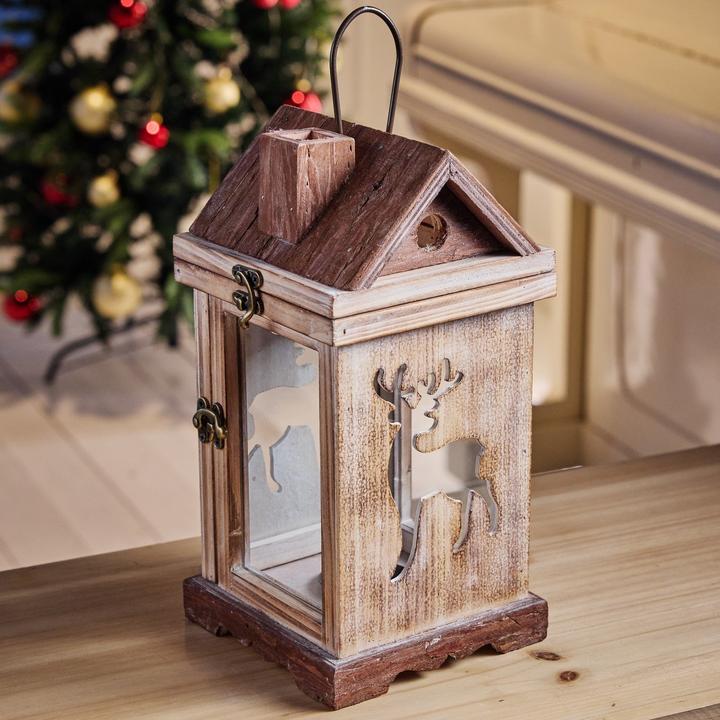 Produktbild Angela Bruderer Laterne «Hirschhaus» (15 x 15 cm)