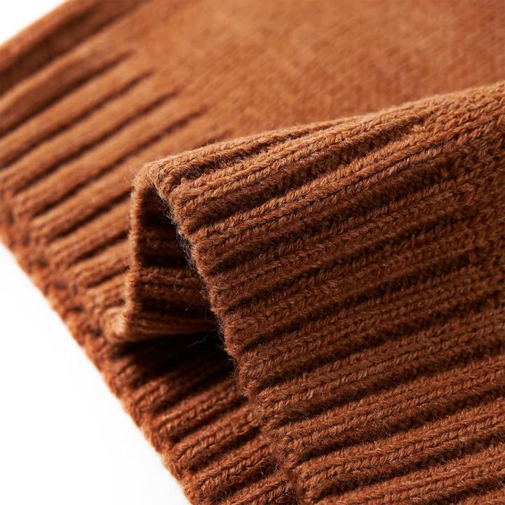 Produktbild VidaXL Kinderpullover Gestrickt Cognac 92,Material: 100 (92)