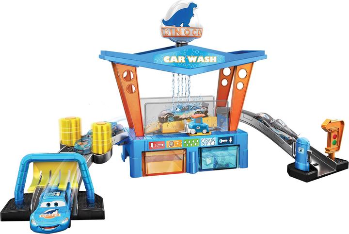 Produktbild Disney Cars Farbwechsel Dinoco Autowaschanlage Spielset
