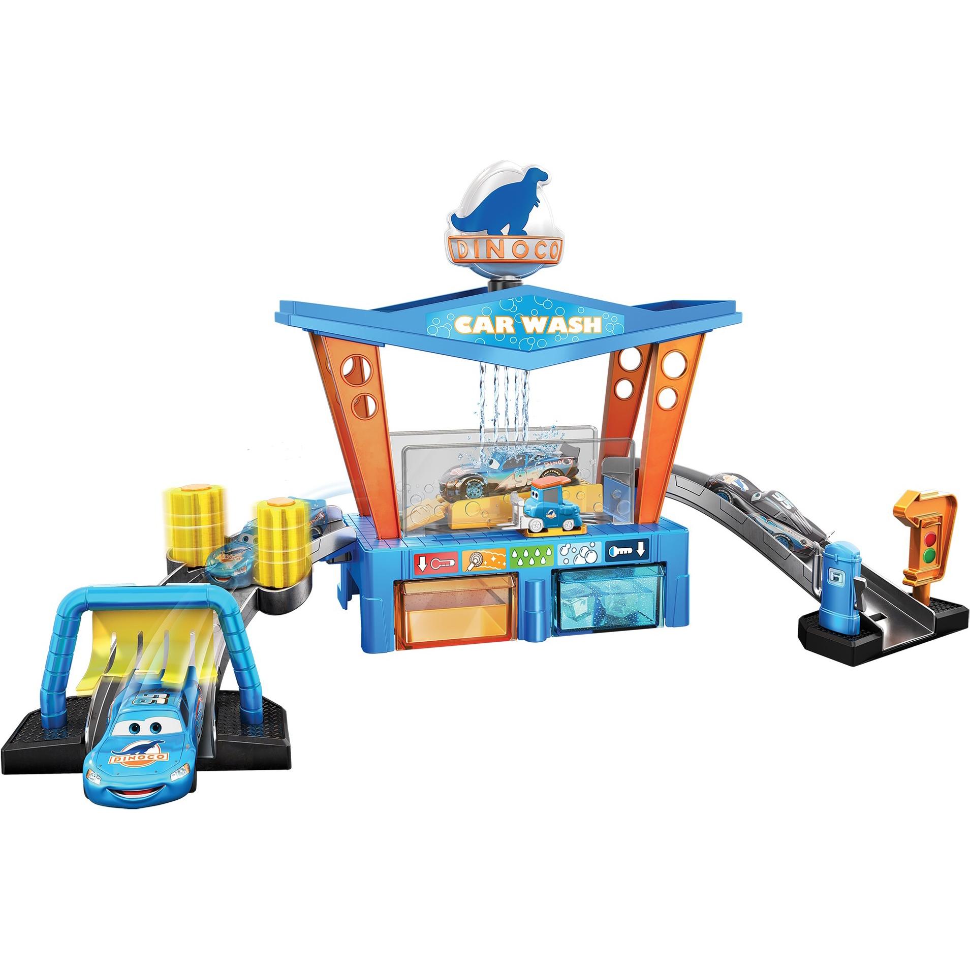 Disney Cars Farbwechsel Dinoco Autowaschanlage Spielset