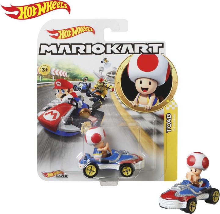 Produktbild Hot Wheels Mario Kart Die-Cast Toad