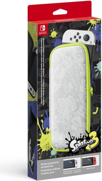 Productafbeelding Nintendo Etui & Beschermfolie - Splatoon 3 Editie (Switch OLED)