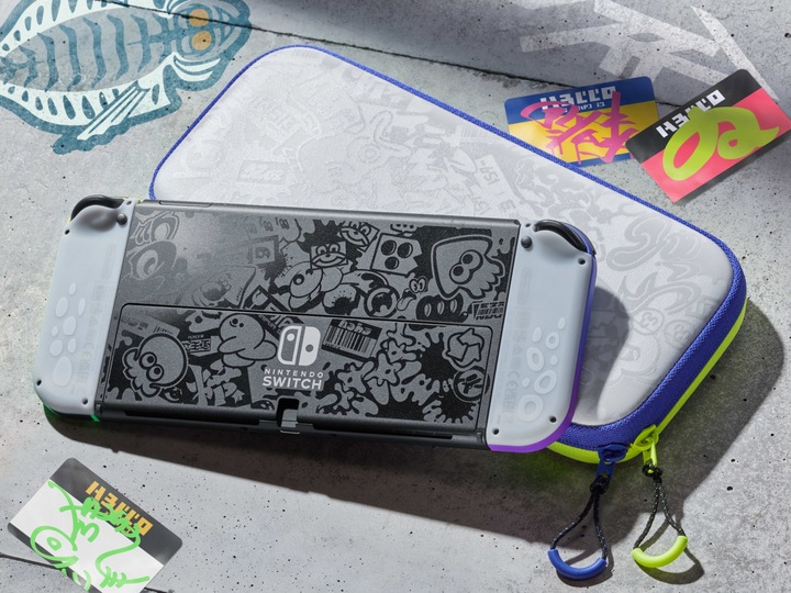 Productafbeelding Nintendo Etui & Beschermfolie - Splatoon 3 Editie (Switch OLED)