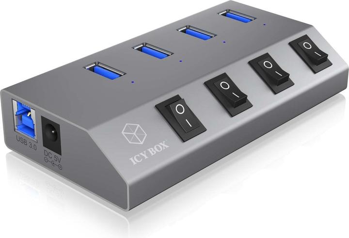 Icy Box IB-HUB1405 (USB-B, 4 Ports)