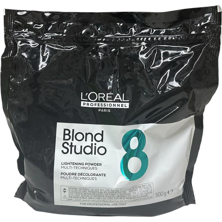 L'Oréal Paris, Tinta, L'Oreal Blond Studio Multi-Tech Deco Powder Pouch 500 Grams Level 8 (Livello 8)