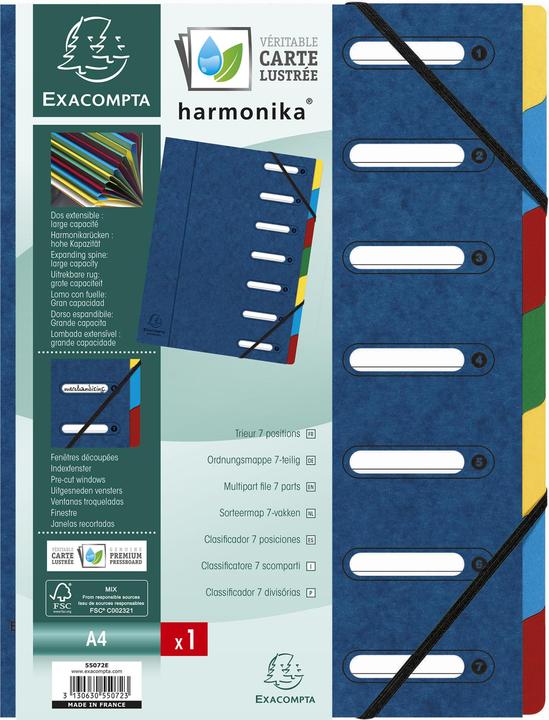 Produktbild Exacompta HARMONIKA - Ordnungsmappen A4 (A4, 1x)