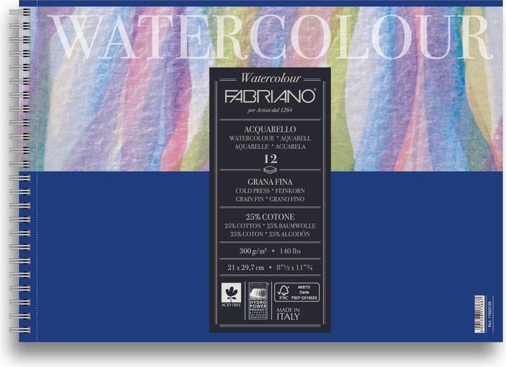 Immagine prodotto Fabriano Aquarellblock Spiralbuch (A4)