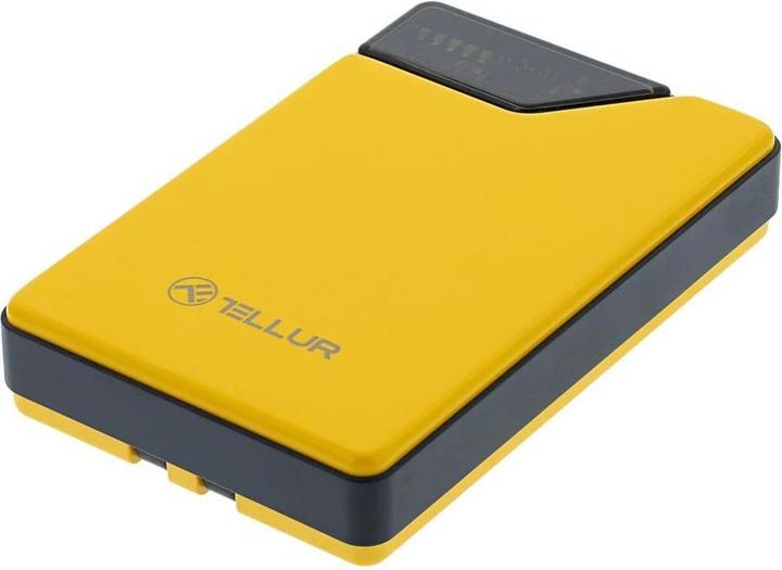 Tellur Power Bank 10000mAh, USB-C + Lightning cables built-in yellow (10000 mAh)