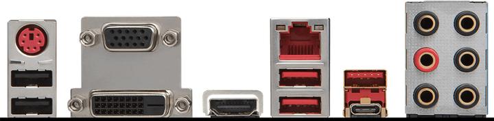 Actual product image MSI B350 Tomahawk Plus (AM4, AMD B350, ATX)