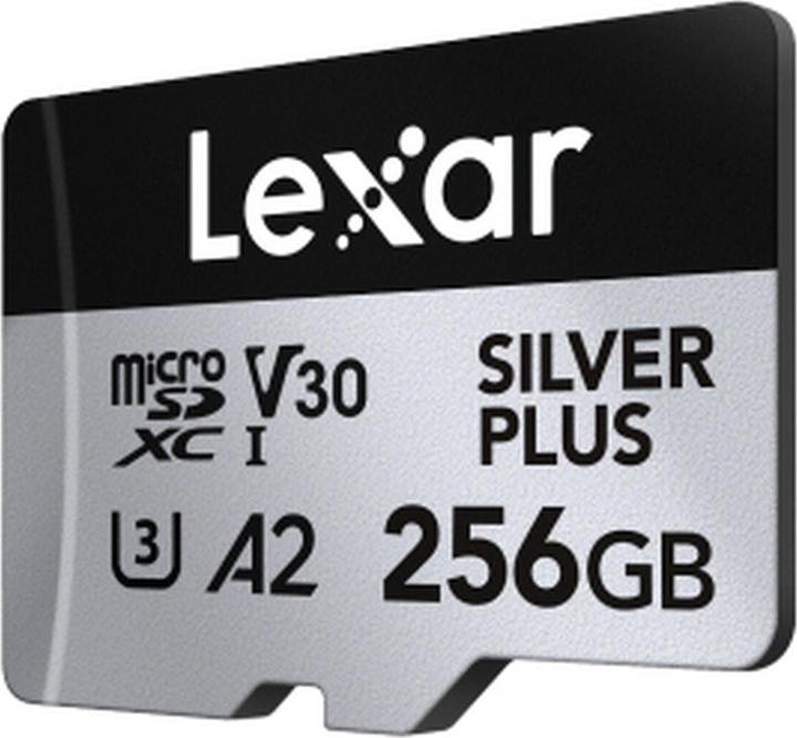 Productafbeelding Lexar Professioneel Zilver Plus (256 GB, microSDXC, U3, UHS-I)