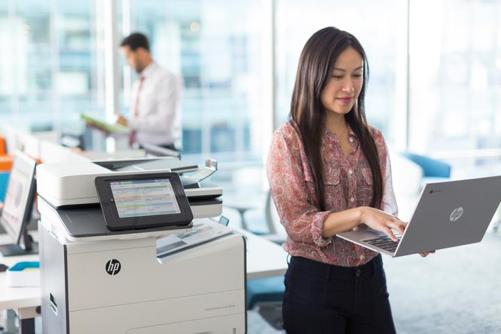 Actual product image HP Enterprise MFP 586z (Ink, Colour)