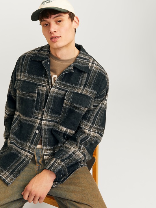 Image du produit Jack & Jones Jorvesterbro Check Overshirt Ls Sn (L)