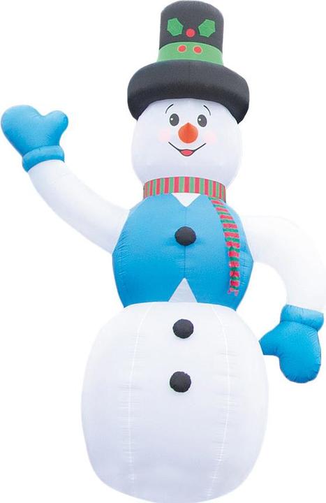 Immagine prodotto Infactory Pupazzo di neve XXL autogonfiante con illuminazione interna a LED, 6 m, IP44